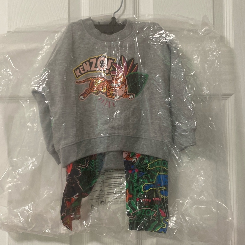 NWT kenzo set leggings and sweatshirt Size 18 months